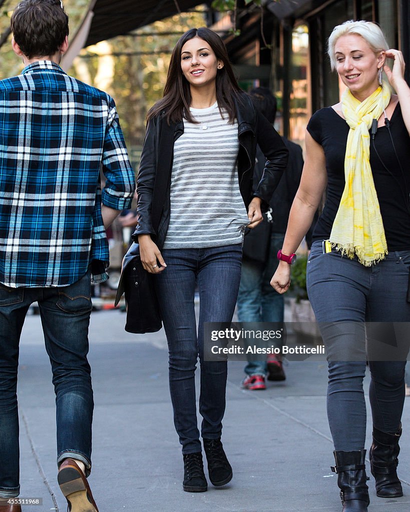 Celebrity Sightings In New York City - September 15, 2014