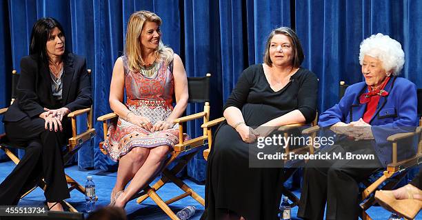 Actresses Nancy McKeon, Lisa Whelchel, Mindy Cohn, and Charlotte Rae speak during The Paley Center for Media's PaleyFest 2014 Fall TV Preview - "The...