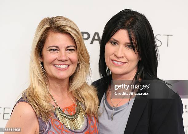 Lisa Whelchel and Nancy McKeon attend the 2014 PaleyFestFall TV Previews - Fall Flashback: "The Facts Of Life" 35th Anniversary Reunion on September...