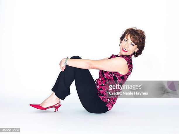 Writer Kathy Lette is photographed for the Sydney Morning Herald on July 15, 2014 in London, England.