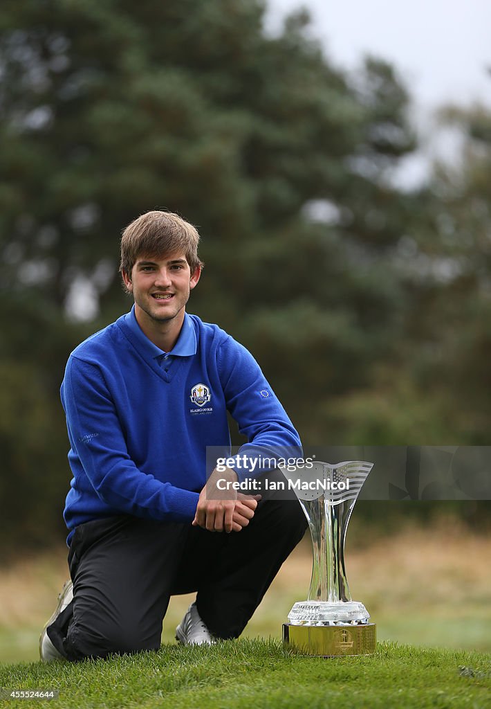 Junior Ryder Cup Trophy Photocall