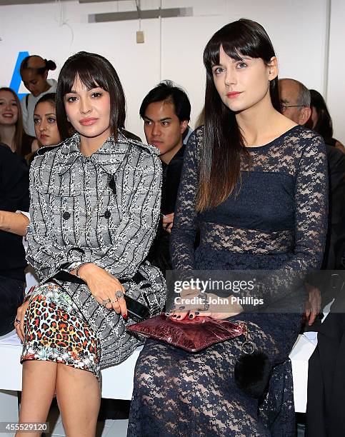 Lilah Parsons attends the Fashion East show during London Fashion Week Spring Summer 2015 on September 16, 2014 in London, England.