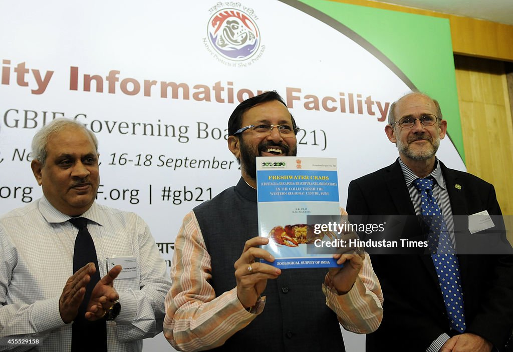 Environment Minister Prakash Javadekar At The Meeting Of Global Biodiversity Information Facility Governing Board