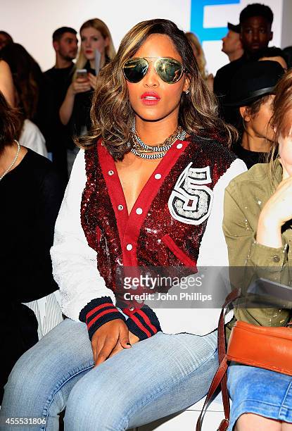 Rapper Eve attends the Ashish show during London Fashion Week Spring Summer 2015 on September 16, 2014 in London, England.