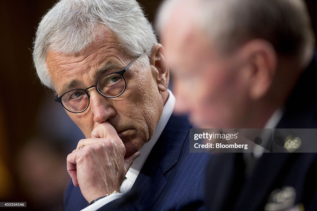 Secretary Of Defence Chuck Hagel Testifies Before Senate Armed Services Committee Hearing On Iraq And Syria