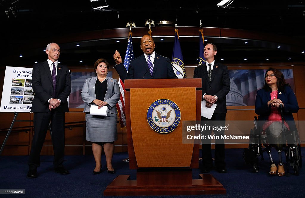 Democrats From The House Select Committee On Benghazi Hold News Conference