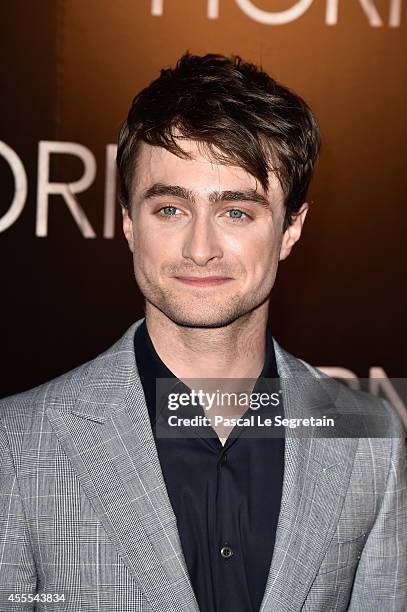 Actor Daniel Radcliffe attends the 'Horns' premiere at Cinema Gaumont Marignan on September 16, 2014 in Paris, France.