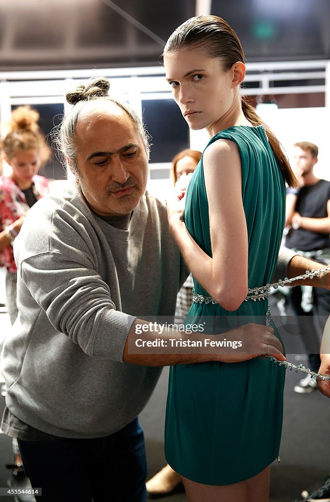 H By Hakaan Yildirim Spring 2015 Collections - Backstage - London Fashion Week