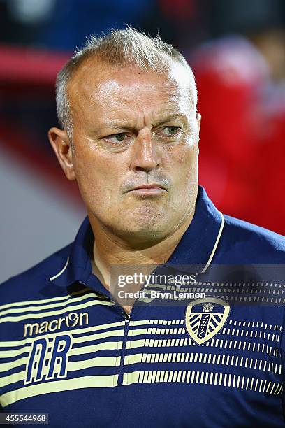 Leeds United care-taker Manger Neil Redfearn looks on at the start of the Sky Bet Championship match between AFC Bournemouth and Leeds United at...
