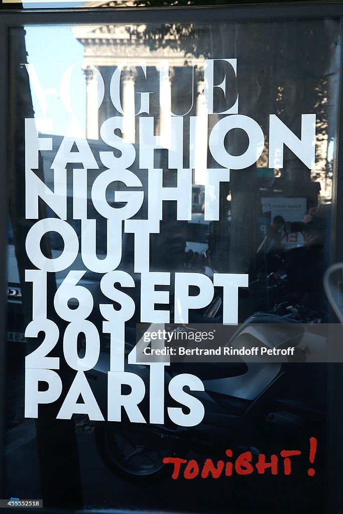 'Vogue Fashion Night Out 2013' At Dior, Rue Royale In Paris