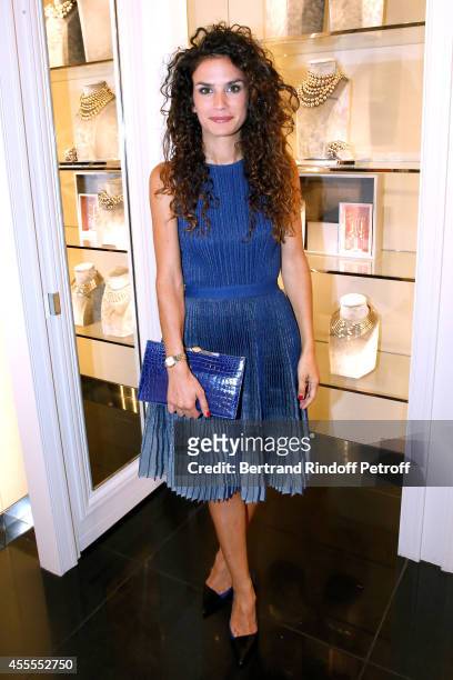 Actress Barbara Cabrita attends the 'Vogue Fashion Night Out 2014' at Dior, Rue Royale in Paris on September 16, 2014 in Paris, France.