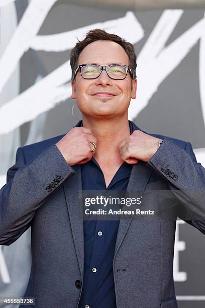 Matthias Opdenhoevel attends the premiere of the film 'Nowitzki. Der Perfekte Wurf' at Cinedom on September 16, 2014 in Cologne, Germany.