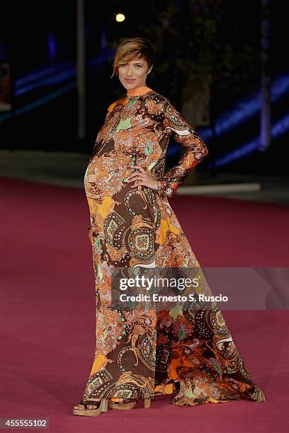 Anna Foglietta attends the 'Ragion Di Stato' pink carpet at Auditorium Parco Della Musica as a part of Roma Fiction Fest 2014 on September 16, 2014...