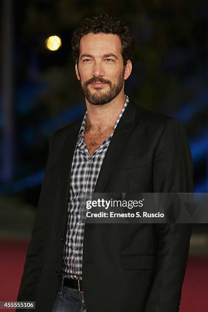 Paolo Mazzarelli attends the 'La Strada Dritta' pink carpet at Auditorium Parco Della Musica as a part of Roma Fiction Fest 2014 on September 16,...