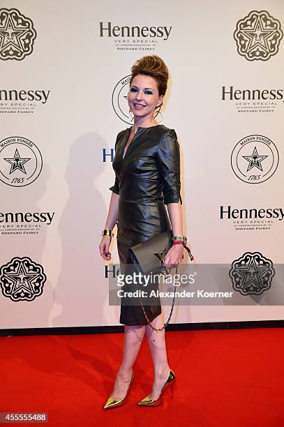 Hendrikje Kopp attends the Hennessy Very Special Limited Edition by Shepard Fairey launch party at Kraftwerk Mitte on September 16, 2014 in Berlin,...