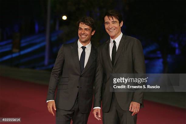 Luca Argentero and Goran Visnjic attend the 'Extant' pink carpet at Auditorium Parco Della Musica as a part of Roma Fiction Fest 2014 on September...