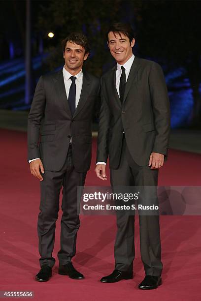 Luca Argentero and Goran Visnjic attend the 'Extant' pink carpet at Auditorium Parco Della Musica as a part of Roma Fiction Fest 2014 on September...