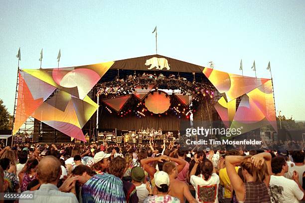 Atmosphere as the Grateful Dead perform at Cal Expo Amphitheatre on May 21, 1992 in Mountain View, California.