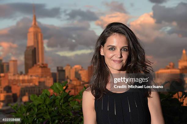 Actress Katie Holmes attends DuJour Magazine's Jason Binn and Furla celebration of Katie Holmes, presented by InList on September 16, 2014 in New...