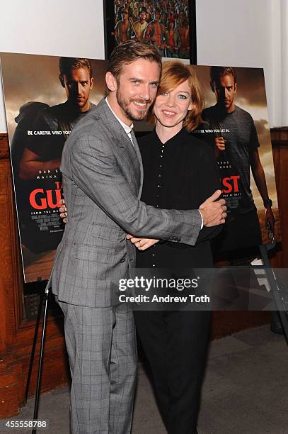 Actor Dan Stevens and wife Susie Stevens attend "The Guest" New York special screening at BAM on September 16, 2014 in New York City.