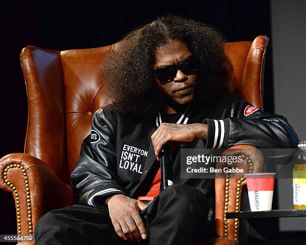 Rapper Ab-Soul speaks at Elliott Wilson hosts CRWN with Ab-Soul for WatchLOUD.com, presented by vitaminwater at the SVA Theater on September 16, 2014...