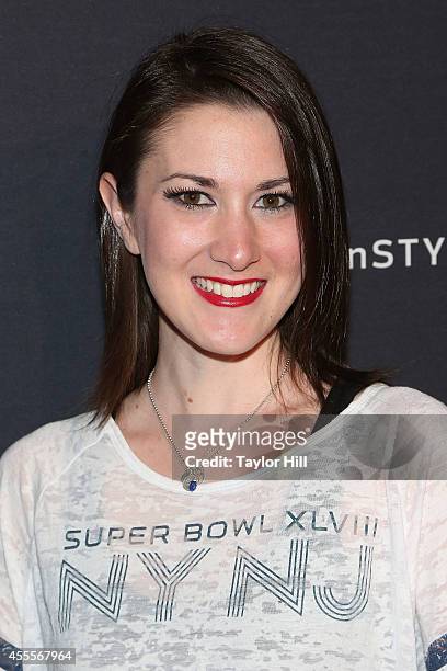 Model Caitlin Kelly attends the NFL Inaugural Hall of Fashion Launch Event at Pillars 37 on September 16, 2014 in New York City.