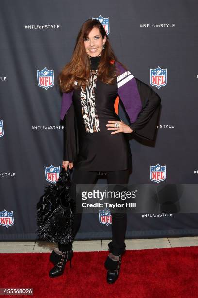 Model Carol Alt attends the NFL Inaugural Hall of Fashion Launch Event at Pillars 37 on September 16, 2014 in New York City.