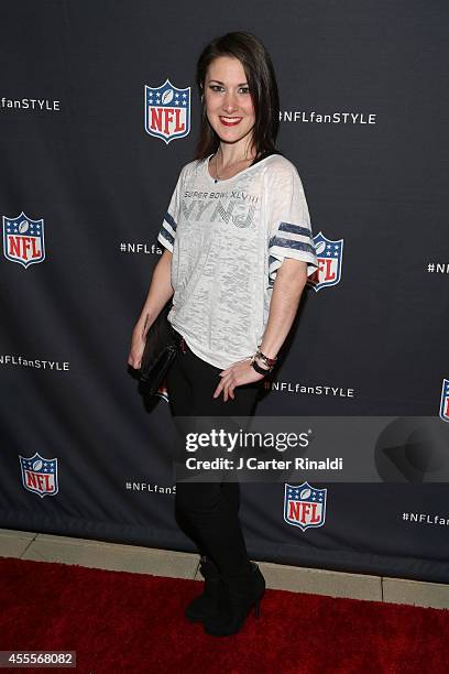 Caitlin Kelly attends NFL Inaugural Hall Of Fashion Launch Event at Pillars 37 on September 16, 2014 in New York City.