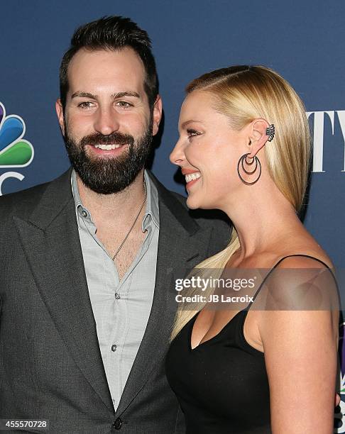Katherine Heigl and Josh Kelley attend the NBC And Vanity Fair 2014-2015 TV Season Red Carpet Media Event on September 15 in West Hollywood,...