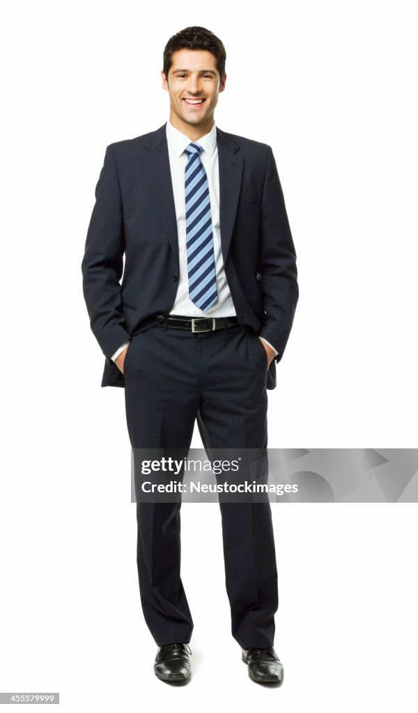 Handsome Young Businessman Portrait - Isolated