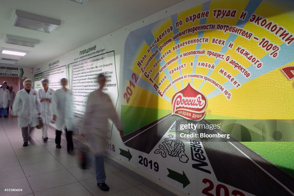 Chocolate Manufacture Inside Nestle SA's Russia Plant