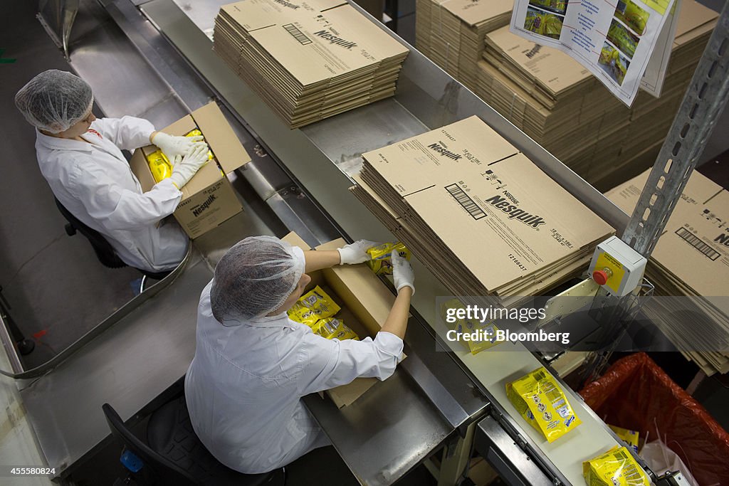 Chocolate Manufacture Inside Nestle SA's Russia Plant