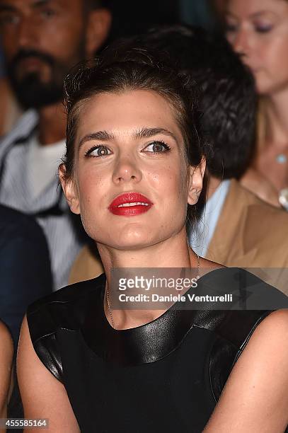 Charlotte Casiraghi attends the Gucci show as part of Milan Fashion Week Womenswear Spring/Summer 2015 on September 17, 2014 in Milan, Italy.