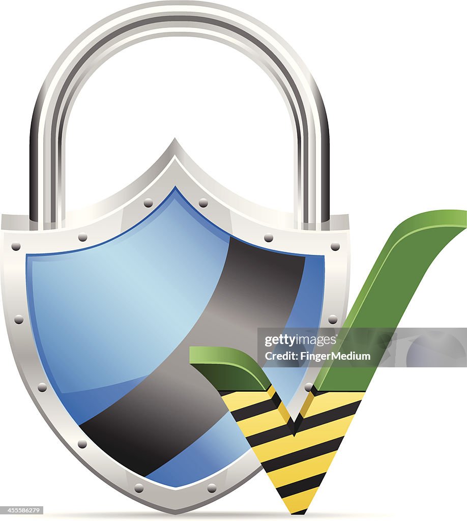 Shieldtm In/check Shield With Check Mark High-Res Vector Graphic - Getty Images