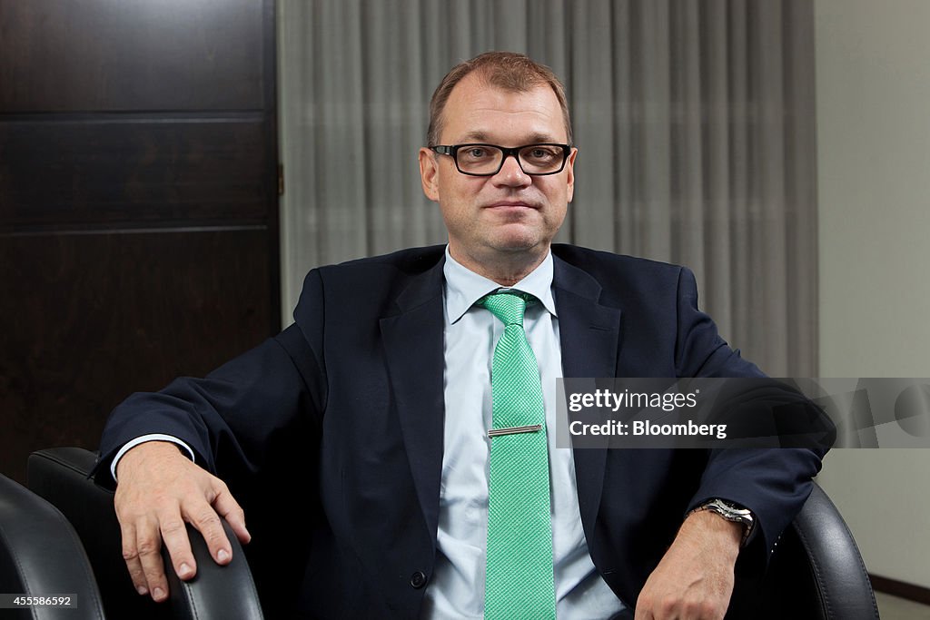 Finland's Opposition Center Party Leader Juha Sipilae