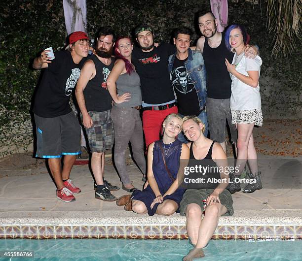 Cast of Face Off Season 7 at "Mondo Crazy Mega Blut Qveefy Faceoff Viewing Party" For SyFy's "Face Off" Season 7 on September 16, 2014 in...