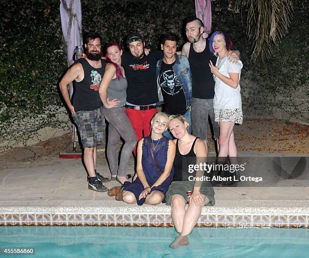 Cast of Face Off Season 7 at "Mondo Crazy Mega Blut Qveefy Faceoff Viewing Party" For SyFy's "Face Off" Season 7 on September 16, 2014 in...