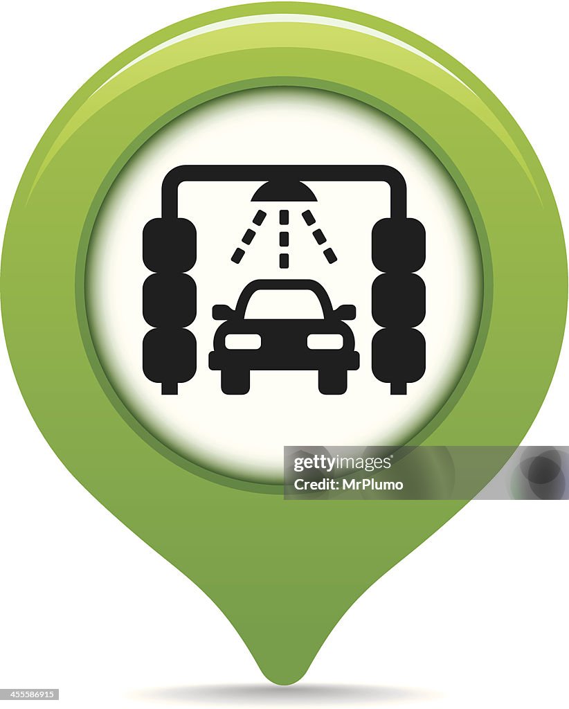 Car wash map pointer