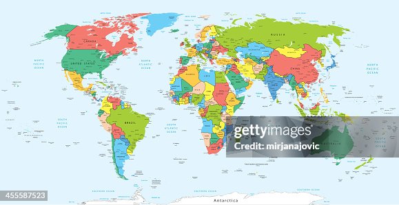 World map with countries World map with countries