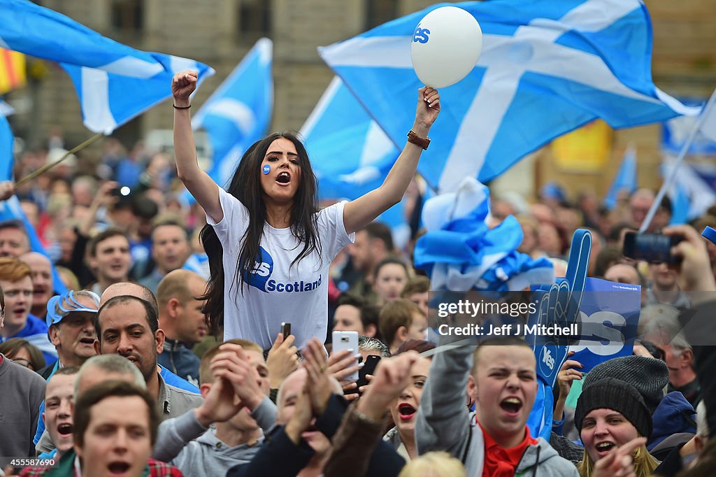 The Final Day Of Campaigning For The Scottish Referendum Ahead Of Tomorrow's Historic Vote