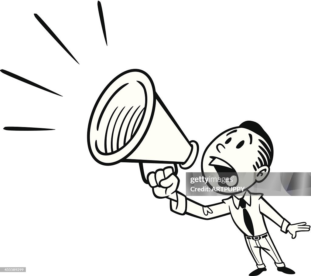 Vintage announcer