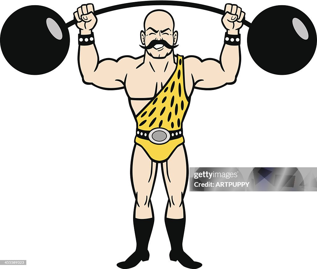 Strongman Icon Vintage Strongman Clipart Vintage Strongman Yoga Mat By Madame Memento