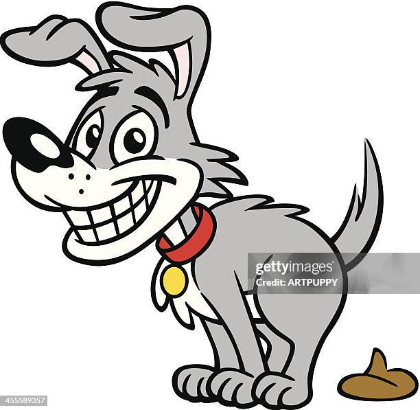 bildbanksillustrationer, clip art samt tecknat material och ikoner med dog pooping - gå på toaletten