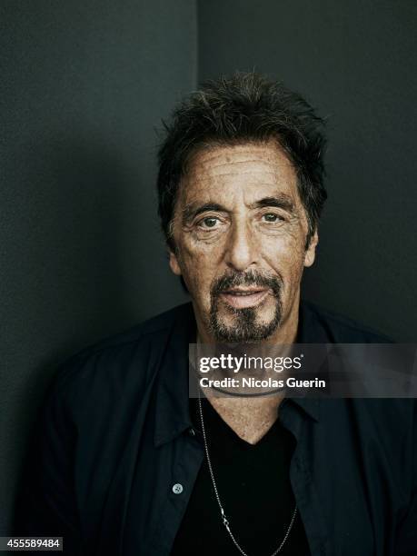 Actor Al Pacino is photographed for Self Assignment on August 28, 2014 in Venice, Italy.