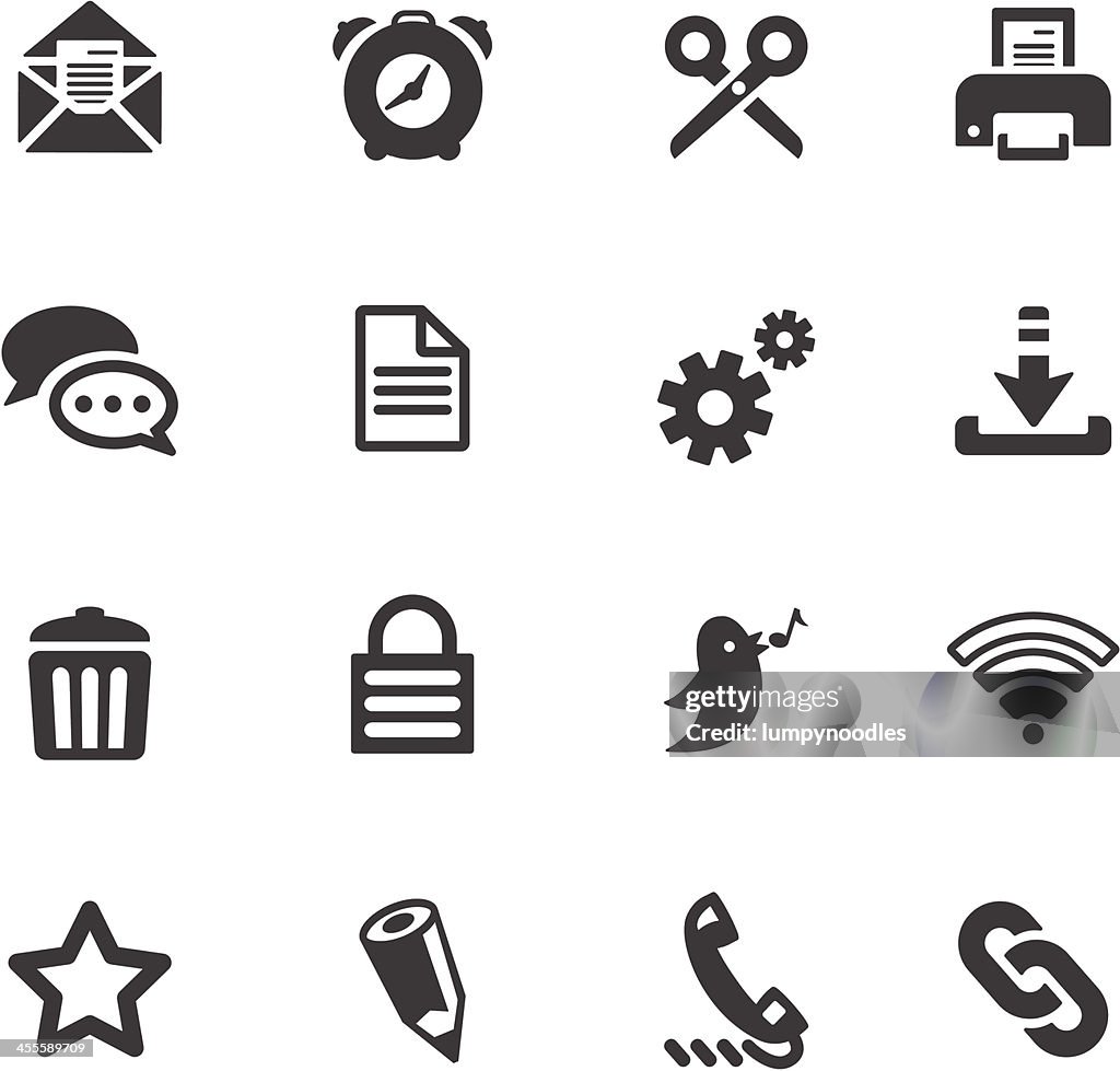 Interface Symbols High-Res Vector Graphic - Getty Images