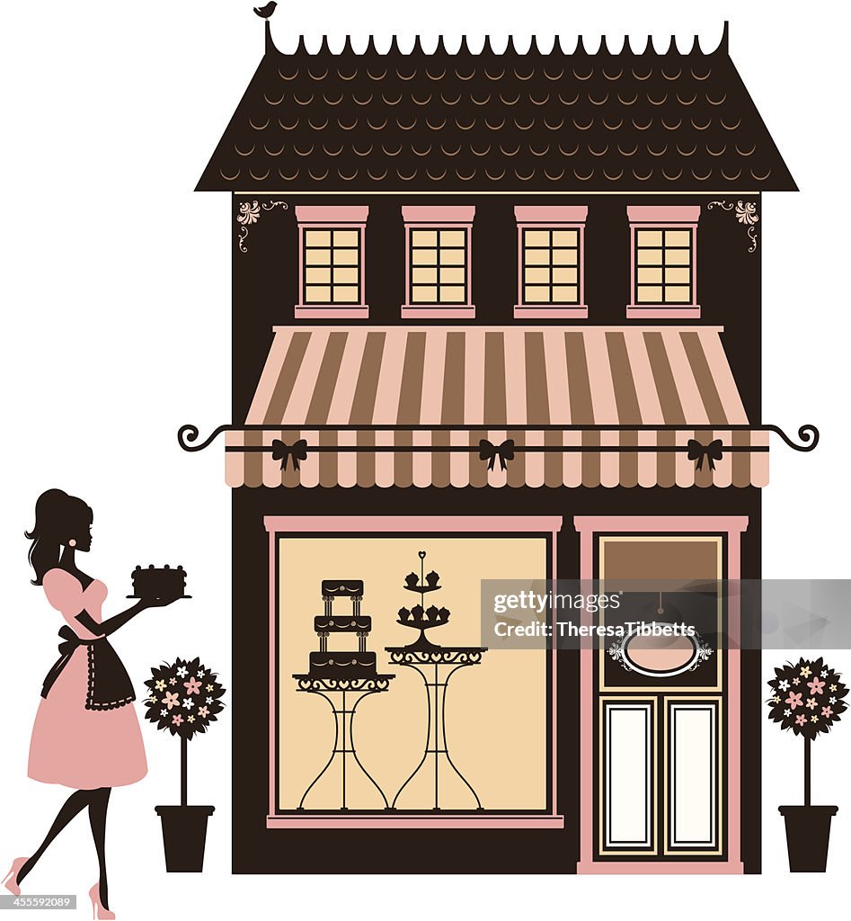 Cake Shop And Baker High-Res Vector Graphic - Getty Images