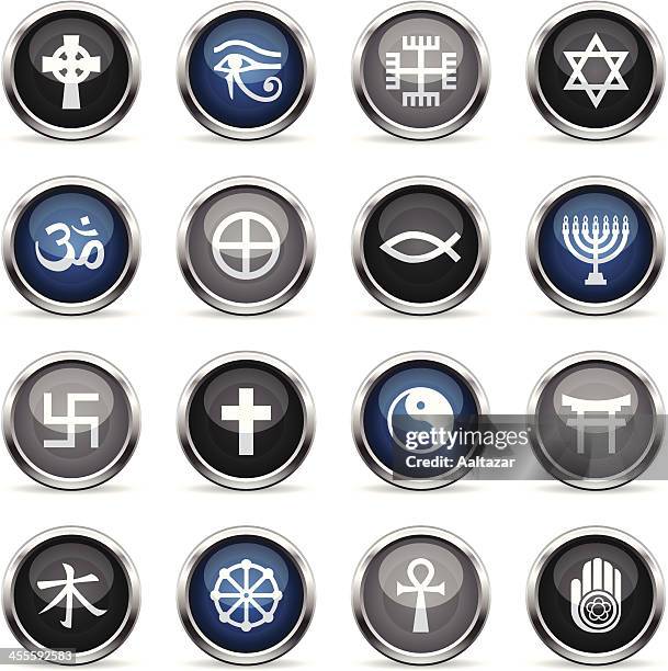 supergloss icons-religiöse symbole - hutterite stock-grafiken, -clipart, -cartoons und -symbole