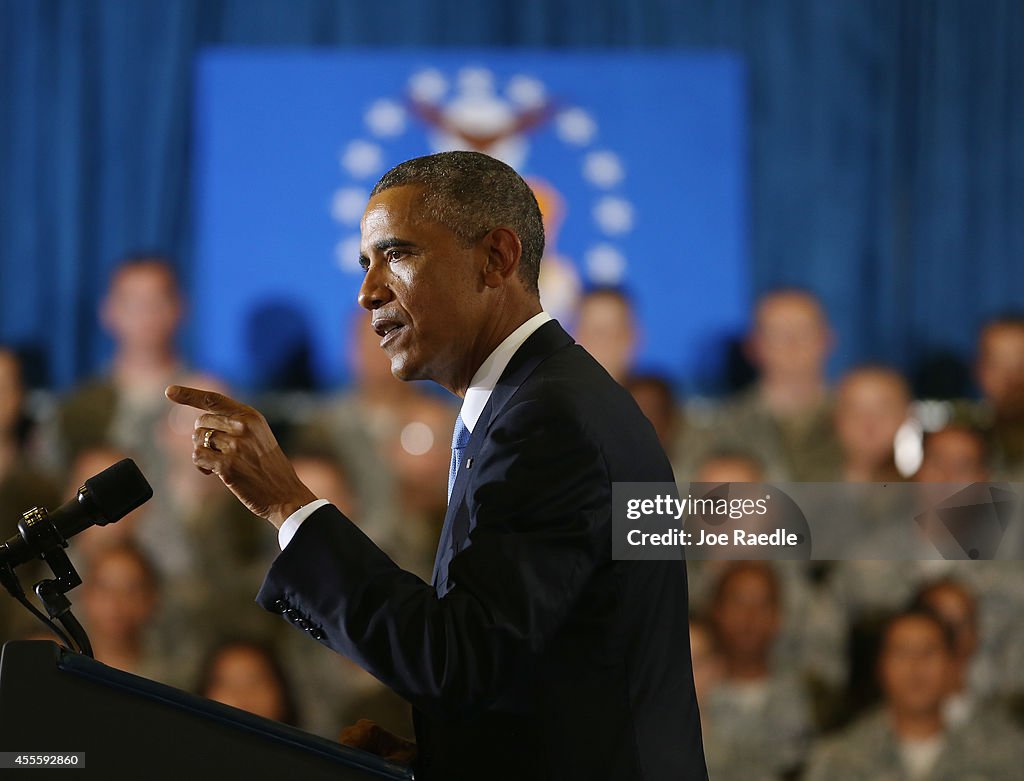 President Obama Speaks At U.S. Central Command At Macdill Air Force Base