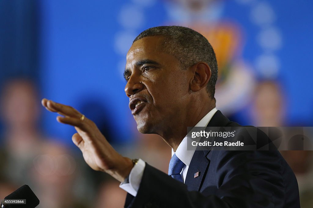 President Obama Speaks At U.S. Central Command At Macdill Air Force Base