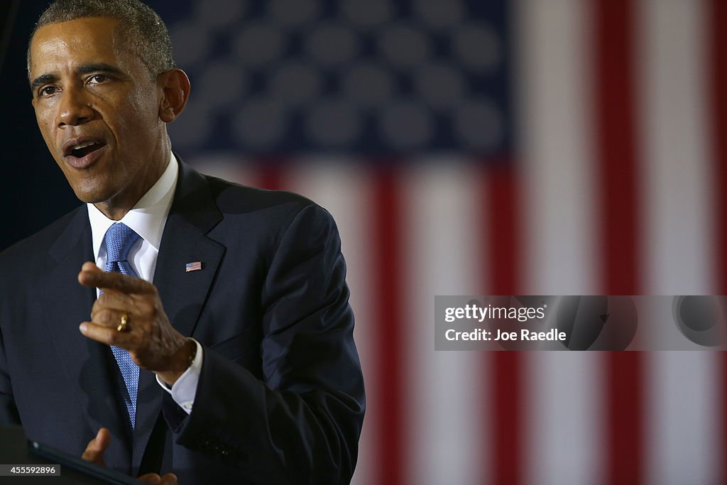 President Obama Speaks At U.S. Central Command At Macdill Air Force Base